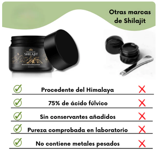 Suplemento Shilajit Del Himalaya- El Original