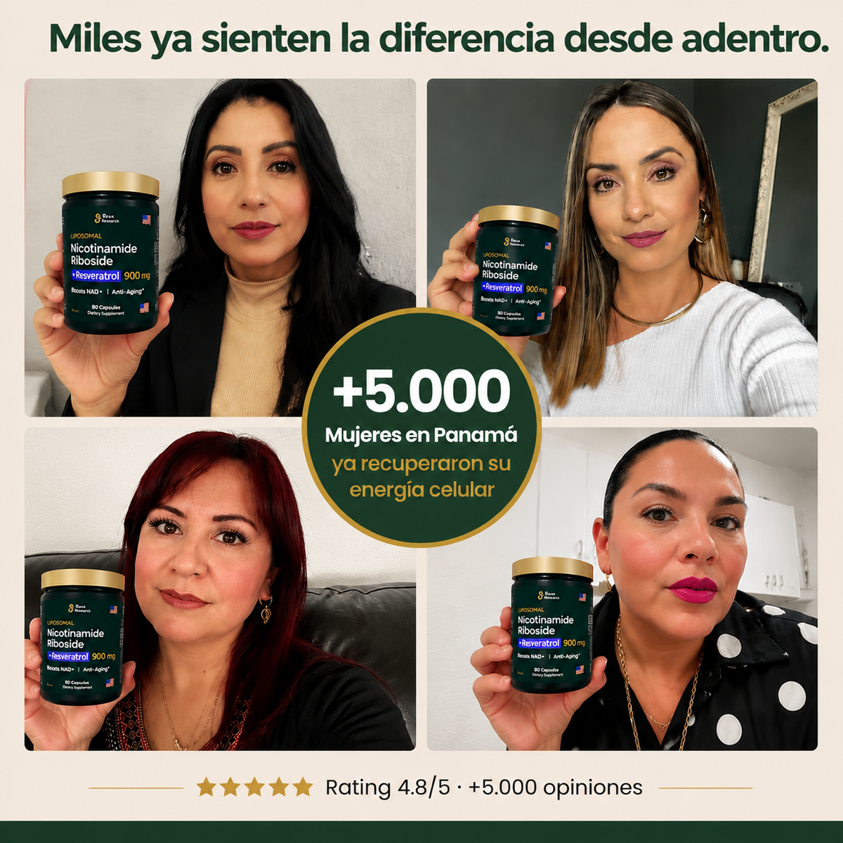 ✨ Activa tu energía celular con NAD+ + Resveratrol