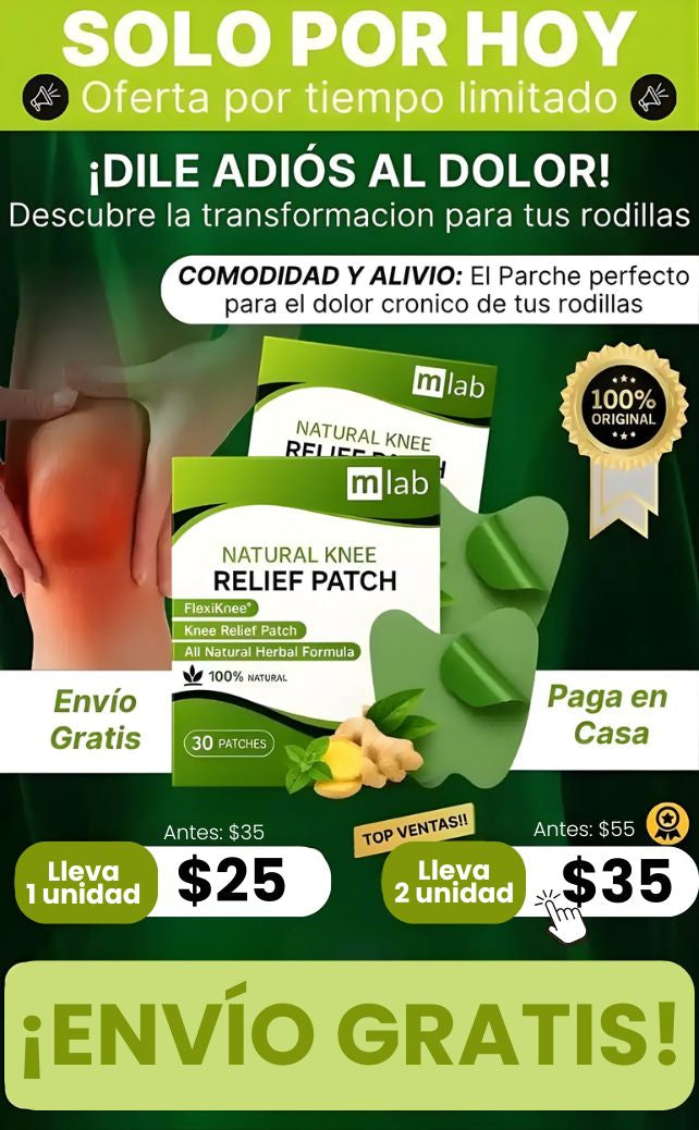 Parches de Rodilla: ¡Recupera tu Movilidad y Disfruta de tus actividades diarias!