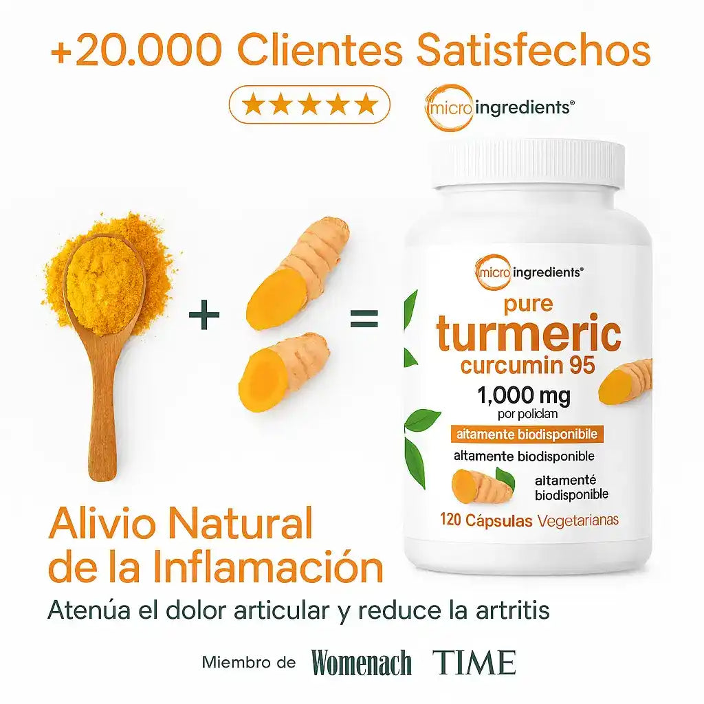 Turmeric: El Antiinflamatorio Natural Más Potente •95% Cúrcuma•