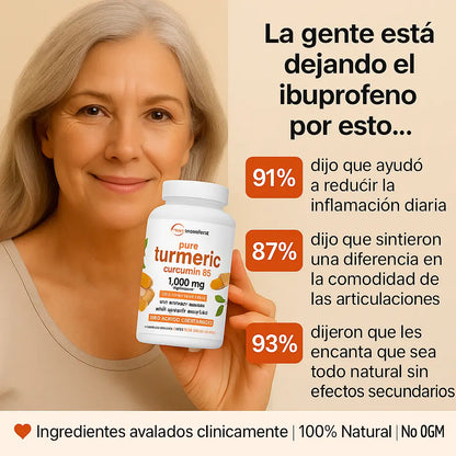 Turmeric: El Antiinflamatorio Natural Más Potente •95% Cúrcuma•