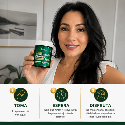 ✨ Activa tu energía celular con NAD+ + Resveratrol