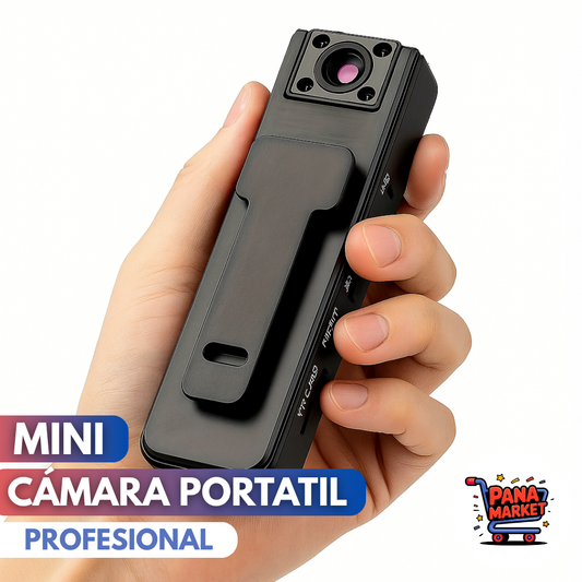 Mini Cámara Portátil Profesional de 180° Full HD con Estabilizador Anti-rebote •Vigila y Monitorea•
