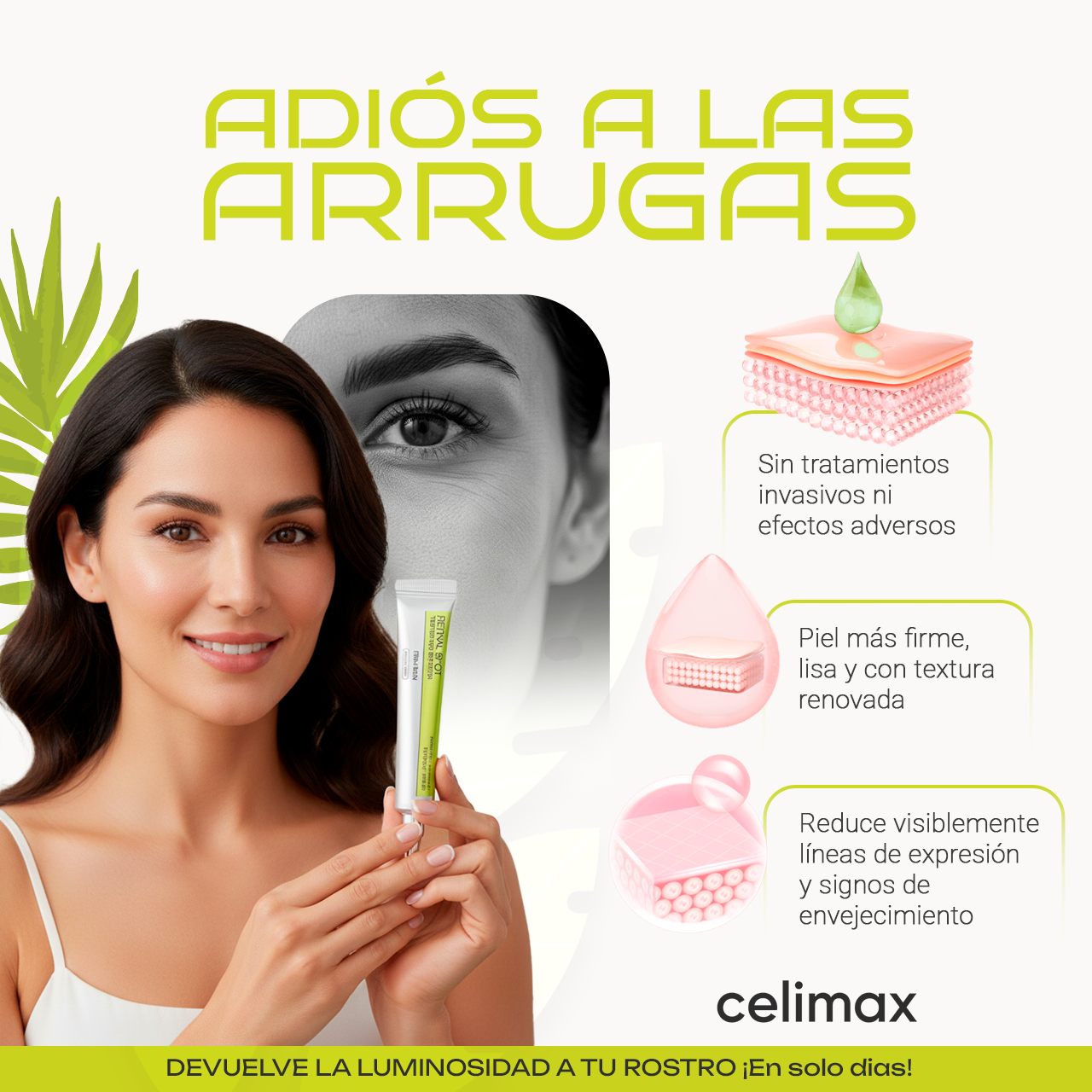 CELIMAX® - Adiós a ojeras y flacidez en días